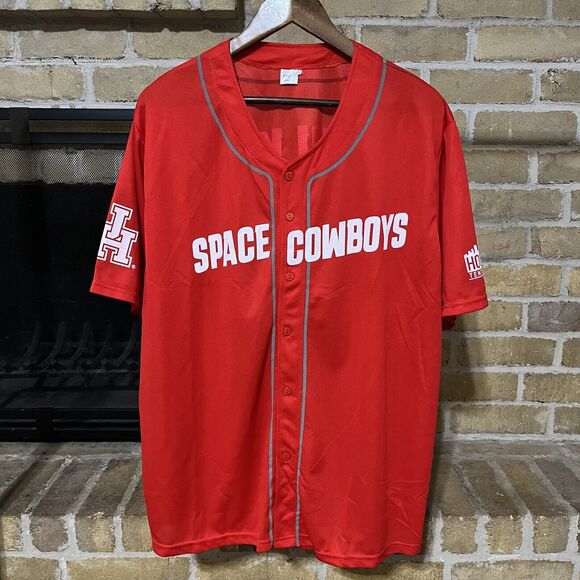 Sugar Land Space Cowboys SGA UH Corey Julks Jersey Red Size XL - Picture 1 of 5